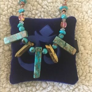 Turquoise beaded necklace